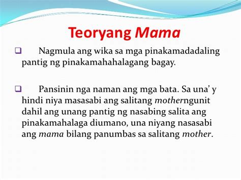 magbigay ng dalawang halimbawa ng teoryang mama .